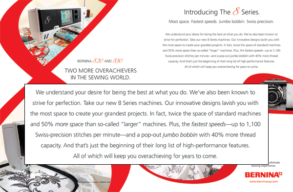 Bernina Print Ad