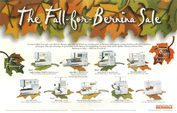 Bernina Direct Response Letter